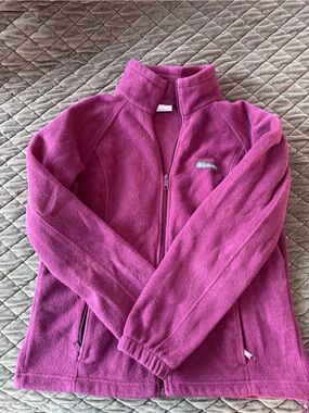 Columbia Magenta burgundy Full-Zip Fleece Jacket